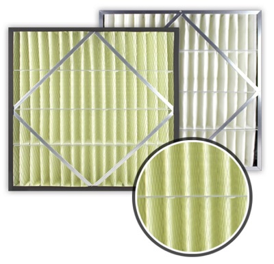 紙框/金屬框摺式濾網 - 中效濾網